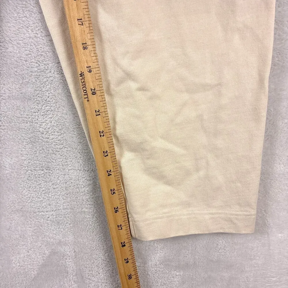 Vuori Pants Womens XL Cream Mackenzie Elastic Waist Preppy Minimalist Yoga Gym